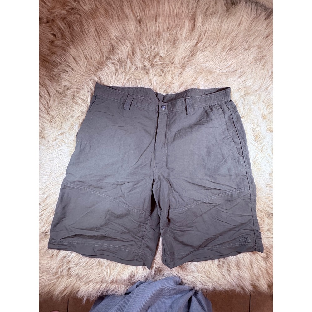 The North Face Mens Horizon Cargo Shorts Olive Green Nylon Hiking Size 40 ARSC